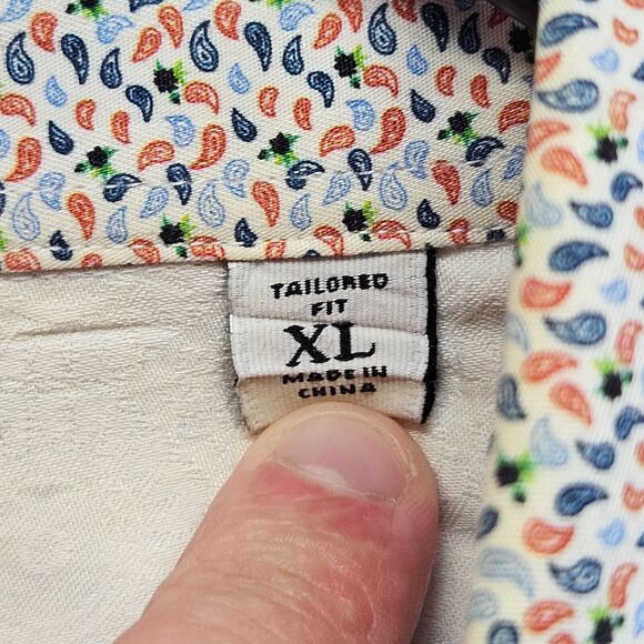 Robert Graham Shirt Mens XL Modern American Tailored Fit Long Sleeves Button Up - Picture 6 of 10